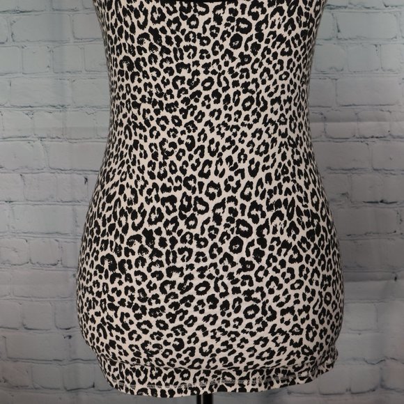 Express Best Loved Cami Black and White animal Print, Size Medium - Picture 5 of 5